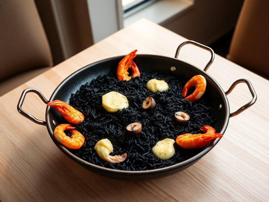 Arroz negro de marisco · mín. 2 personas
