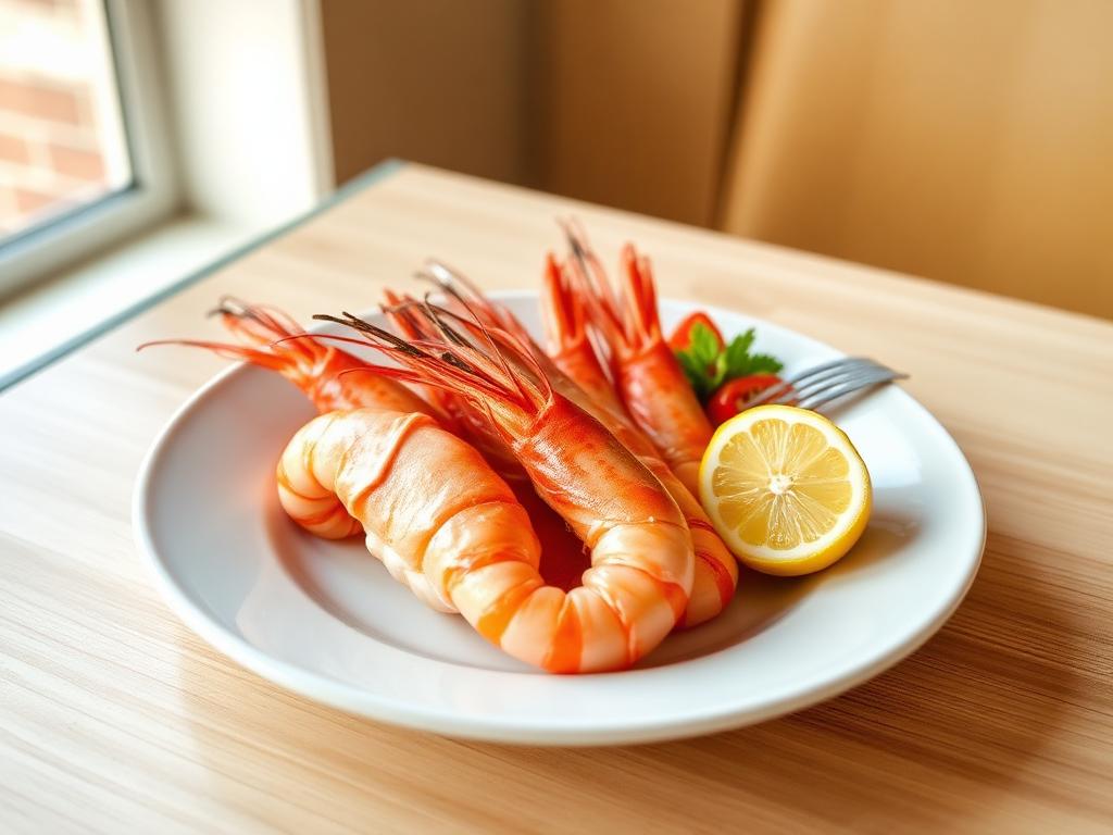Gambas cocidas o a la plancha
