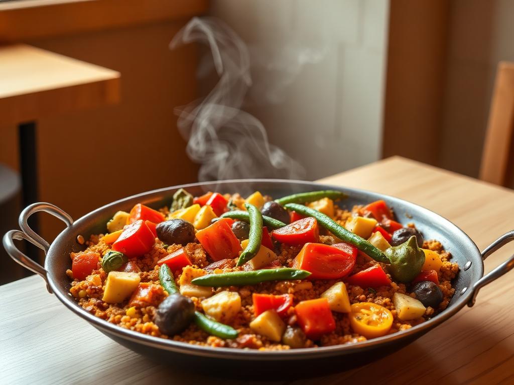 Paella de verduras · mín. 2 personas