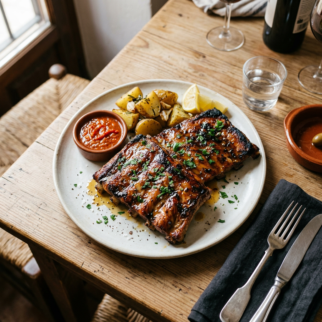 Costillar de cerdo ibérico