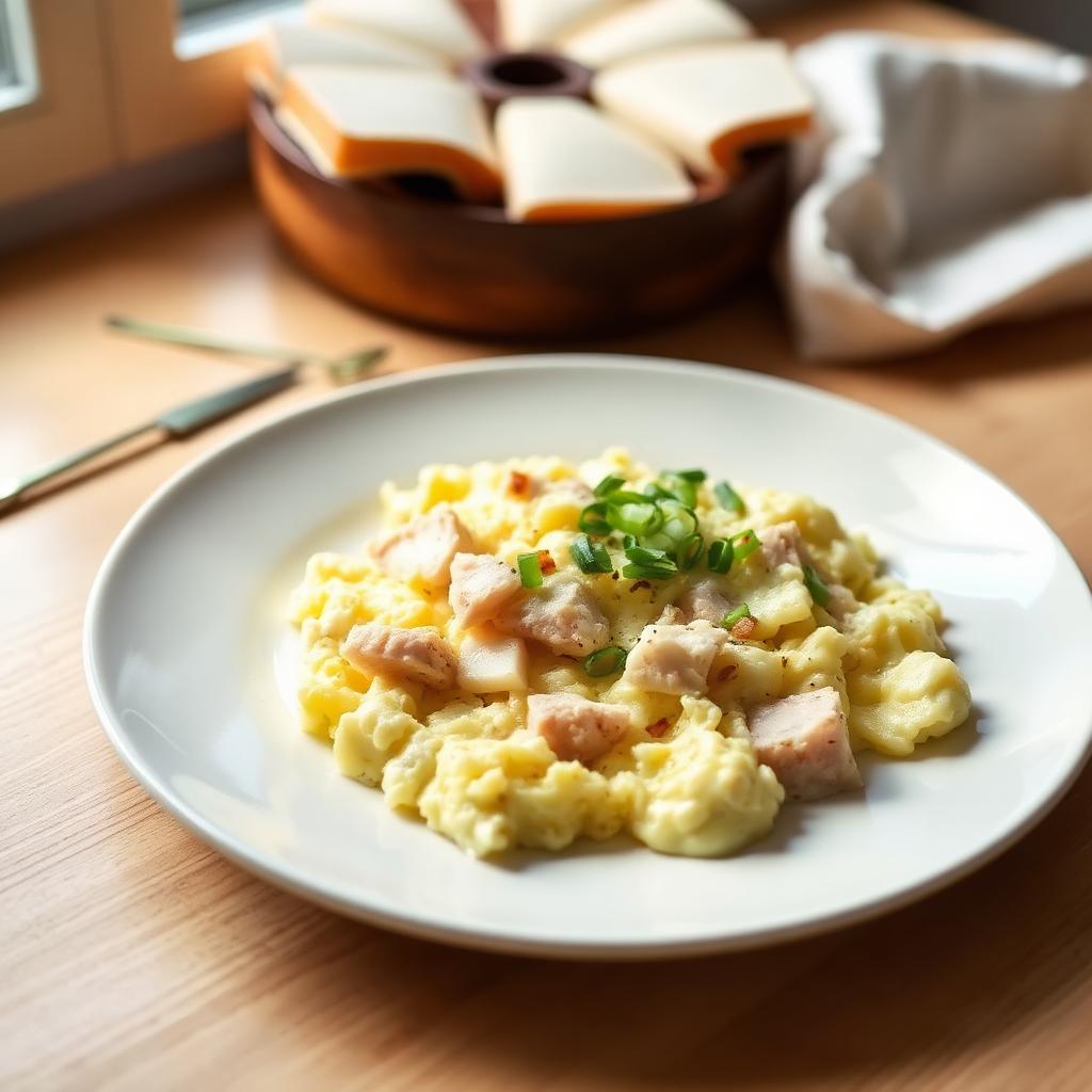 Revuelto de bacalao